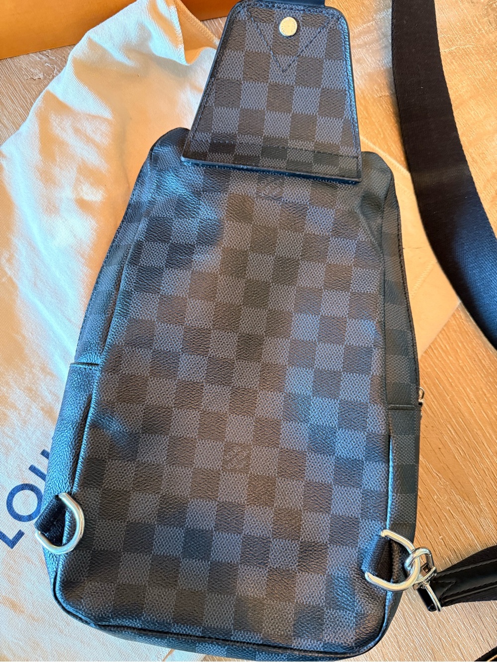 Louis Vuitton Black Damier Graphite Belt Bag - Picture 5 of 9
